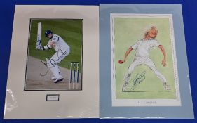 Joe Root and Jeff Thomson signed photos in cardboard frames and original packaging in excellent