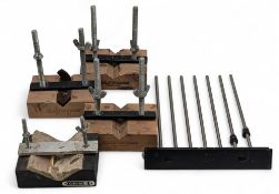 5x Golf Club Makers Vices Tools, with makers of the Golfworks and Golfsmith, in used condition