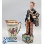Royal Doulton Uncle Toby Series Golf Jug - Diversion of Uncle Toby, with maker's marks to base