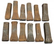 12x Golf Club Maker Name Stamps, with noted names of Lillywhites, Arthur Lacey, L R Davies, Golden