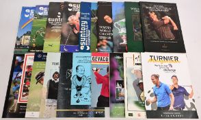 Golf World Match Play & other programmes to include - World Match Play 1982, 1983, 1985, 1987, 1989,