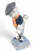 Reproduction Dunlop Man Advertising Golf Figure in resin, without bag strap or clubs