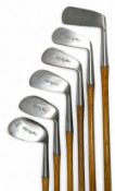 6x Matching Spalding Kroflite Golf clubs - all rustless, to incl 2 iron, 4 iron, 5 iron mashie, 7