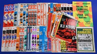 100+ Stock Car Racing programmes from the sixties and seventies in good-fair condition with some
