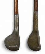 2x Mills Putters to incl Mills BSD Number 1 alloy mallet head cleek t/w a Braid Mills putter both