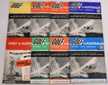 8x 1956 Golf in Australia Magazines, January, February, March, April, May, June, August October -