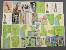 Golf Cigarette Parts and Cards: to include part set of Park Drive Champions, Carreras Popular