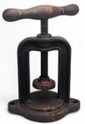 Antique cast iron Gutty Golf Ball Press, horseshoe shaped #35cm tall - quite heavy at 15kg.