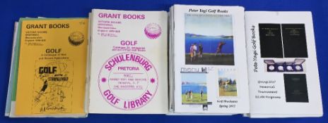 Golf Catalogues to include forty editions of Grant Books 1984-2006 and thirty-six editions of the