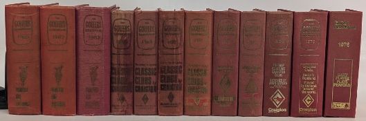 The Golfers Handbook 1965-1976 a single 1965 handbook, a run of books from 1967-1976 with a