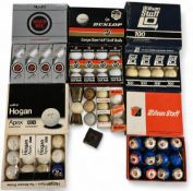 Approx 60x Various Wrapped and unwrapped Golf Balls incl Dunlop, Hogan, Wilson et al, few boxes, t/w