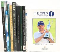 Golf Books to include The Open Championship 2008 Bev Norwood Breaking 80 The Life and times of Joe