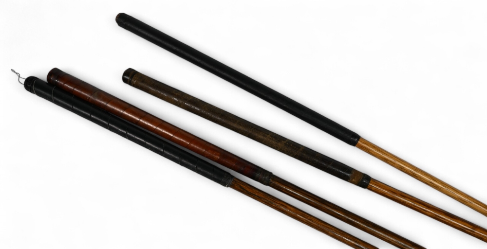 4x James Braid autograph socket neck woods incl 2x drivers one light stained and dark stained - Image 3 of 3