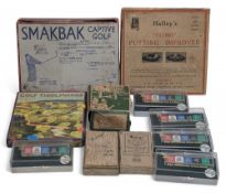 Golf Collectibles Games & Training Aids, to include clock golf set, Halleys Ocobo putting