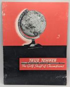 1984 Reproduction of a 1938 New Temper Golf Shaft Sales Catalogue Brochure, a large 9-page booklet