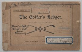 1897-98 the Golfer Ledger Scottish Golf Matches played at, Glencorse, Gullane, Braids. Greenock,