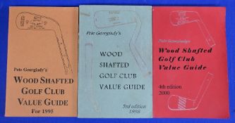 Pete Georgiady's Wood Shafted Golf Club Value Guide 1995 1998 & 2000 Three paperback books in very