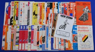 Seventy speedway programmes from the seventies, with a few later, in good-fair condition with some