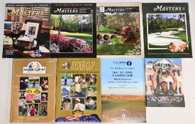 Golf programmes to include The Masters 2005, 2006, 2007, and 2009 Ryder Cup, 1997 and 1999 The