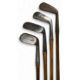 4x James Braid Golf irons to incl a round back cleek, special cleek both bearing the signature, - Image 1 of 3