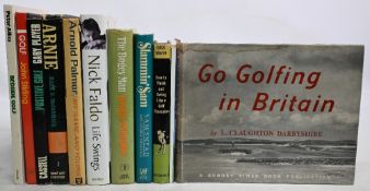 Golf Books to include Go Golfing in Britain 1961 L Claughton Darbyshire, The Killer Swing 1994