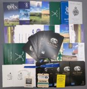 Collection of Scorecards, Tickets, Fob ribbon rules - with noted items of St Andrews score cards,