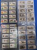 4x Ogden's Cigarette Cards Sets Horseracing: full sets of Derby entrants 1929, Turf personalities,