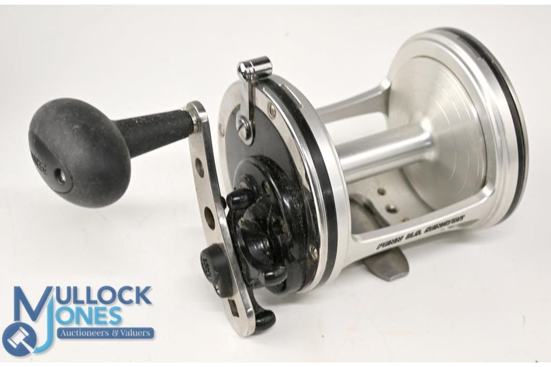 Penn US Senator 113W sea fishing reel, satin alloy finish with black end plates, star drag and - Image 2 of 2