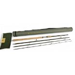 Hardy Marksman Ultralite Avon Smuggler rod, 11' 4 piece carbon, down lock cork/alloy reel fitting,