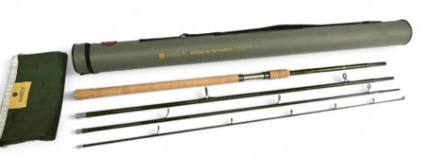 Hardy Marksman Ultralite Avon Smuggler rod, 11' 4 piece carbon, down lock cork/alloy reel fitting,