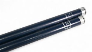 2x vintage Hardy alloy screw top rod tubes, 65