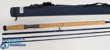 Partridge Redditch Ian Gordon Medium Spey carbon salmon fly rod, Model 1650 420, 14ft 4pc line 9/
