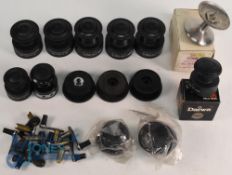 Collection of spare spools, as listed: Penn No 29M-60 for 60, 85, 111, 285 reels. Daiwa Float