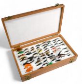 Wheatley of England polished wood, 3 layer reservoir box, 12