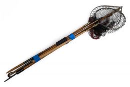 Fine Hardy Simplex landing net & wading staff, 46