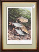 John Searl (20th century) - 'A Brush with the Avon' signed limited edition print, No. 3/50. Framed