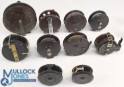 A collection of Bakelite reels, all complete and working, as follows: 5x Allcocks Aerialite reels