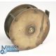 T Pape of Newcastle Maker 4" brass Salmon fly reel with white handle, strong constant check, maker's - Image 2 of 2