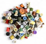 Collection of 90 + fly tying threads, floss, silks, and mono cord, makers include Spartan, Uni-