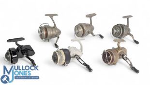 Selection of Fixed Spool Fishing Reels, to include Allcock Delmatic Mk 2 LH/RH, J W Young & Sons The