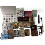 Collection of Flies in boxes incl 2x good Wheatley dry fly compartment models, an early Eclipse