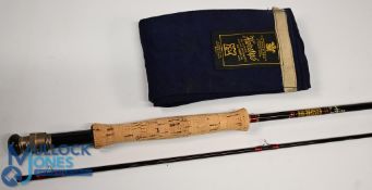 Hardy Alnwick Graphite Deluxe carbon trout fly rod: 9ft 2pc line 6/7#, alloy uplocking reel seat and