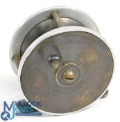 Graham & Co, Maker Inverness brass and alloy reel, 2 ½