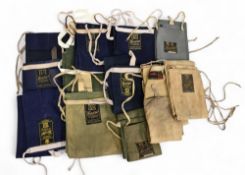 11x Hardy Bros Fishing Rod Bags: a good selection from Rod in Hand labels to House of Hardy
