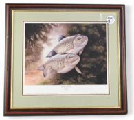 John Searl (20th century) - 'Under the Bank' signed limited edition print No. 3/50. Framed under