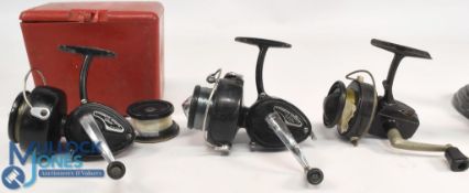 K P Morritts Intrepid Elite fixed spool reel, good bail, on/off check with spare spool, in