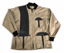 Hunter Shooting Jacket and Shirts, a Bob Allen jacket size L with leather trim, Stevenson Hamilton