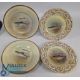 Collection of 4 Royal Doulton named fish plates, painted by C Holloway brown Trout, Pike, Lock Leven - Image 1 of 2