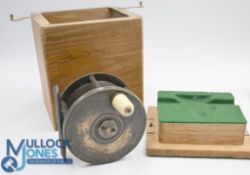 Macleay Inverness brass plate wind reel, 3 ¼