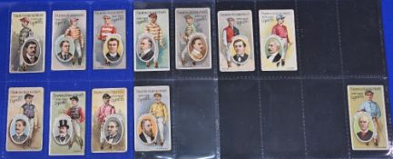 Salmon & Gluckstein ‘Owners & Jockeys' (c1900) part set 12 cards Finlay, C Ward, Tod Sloan, C